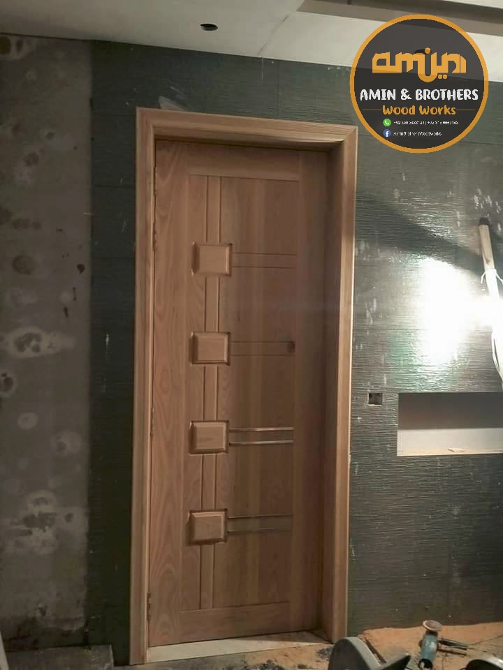 Premium Oak Wood Door, an interior project in Mehar, Larkana