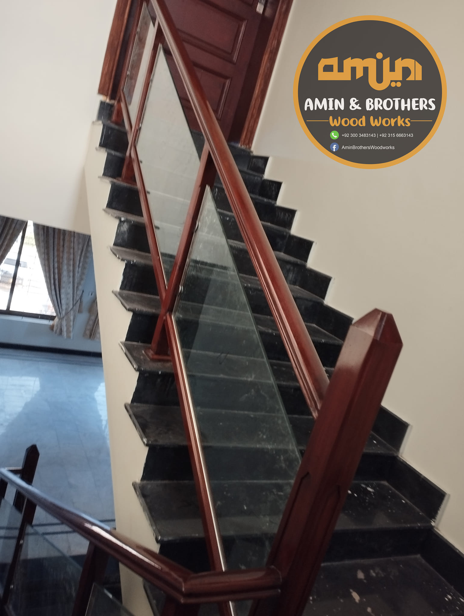Bungalow Railings Stairs | Satirs Wood & Glass, view 1