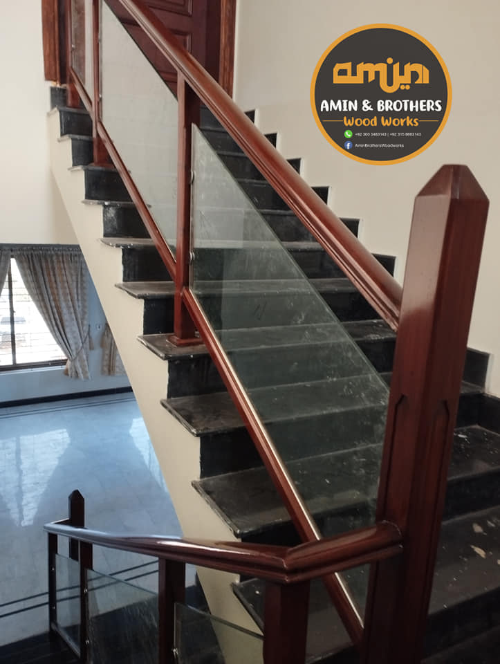 Bungalow Railings Stairs | Satirs Wood & Glass, an interior project in Larkana